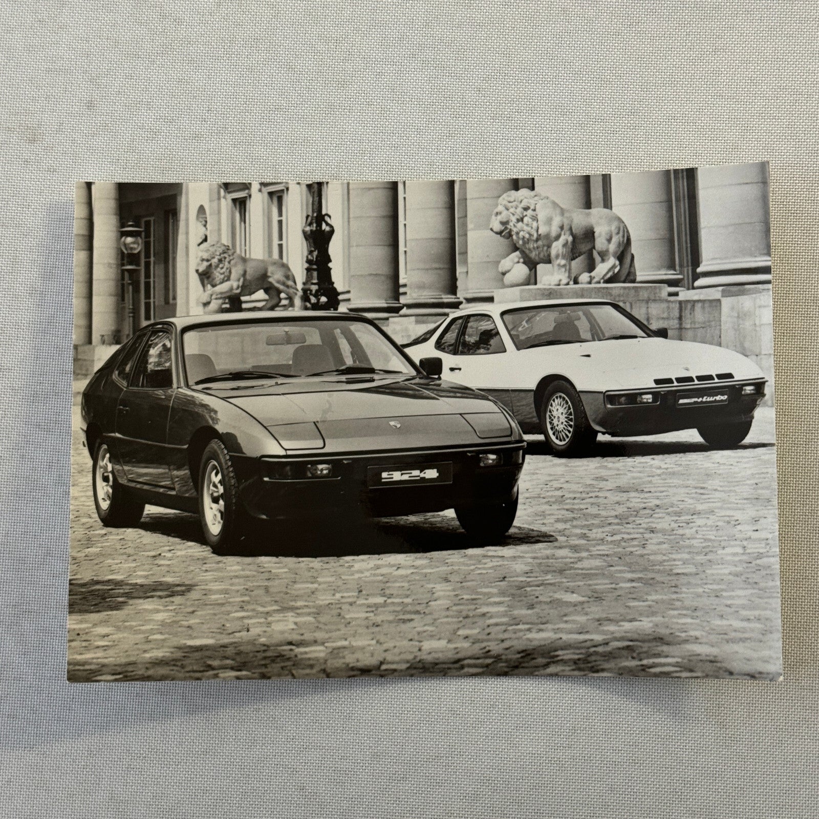 Porsche 924 and 924 Turbo Car Factory Press Photo Photograph Vintage