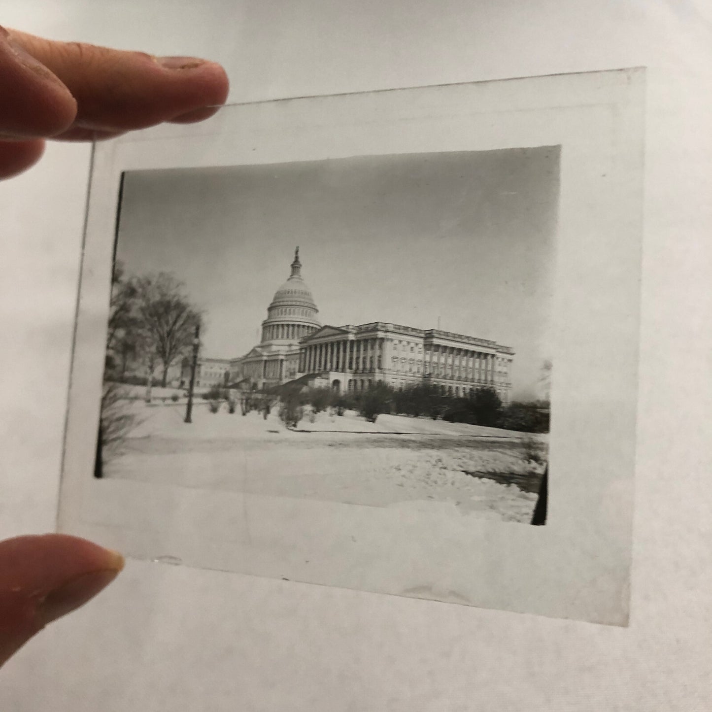 Glass Plate Lantern Slide United States Capitol Building Washington DC