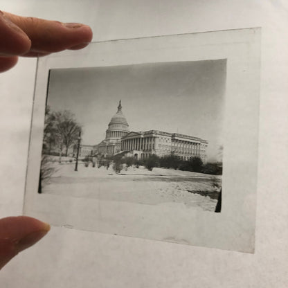 Glass Plate Lantern Slide United States Capitol Building Washington DC