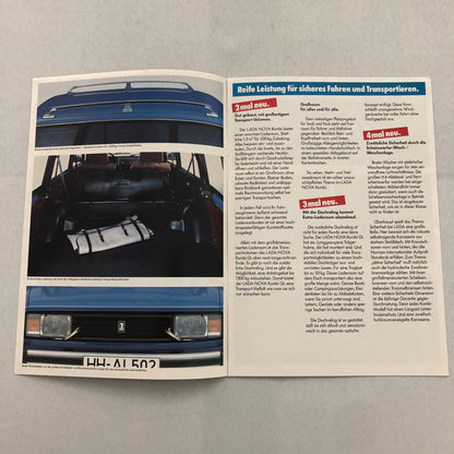 Lada Nova Kombi Station Wagon Sales Brochure Catalog L GL GERMAN Text