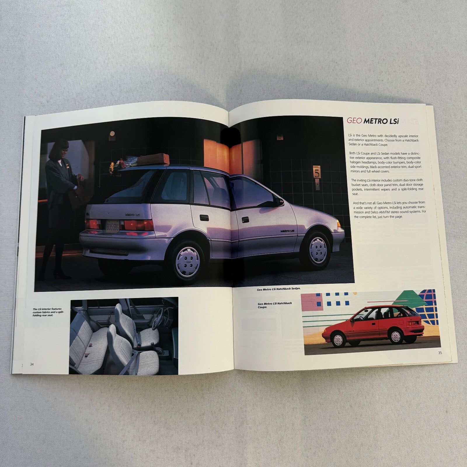 1990 Geo Car Sales Brochure Catalog Geo Metro Prizm Storm Tracker