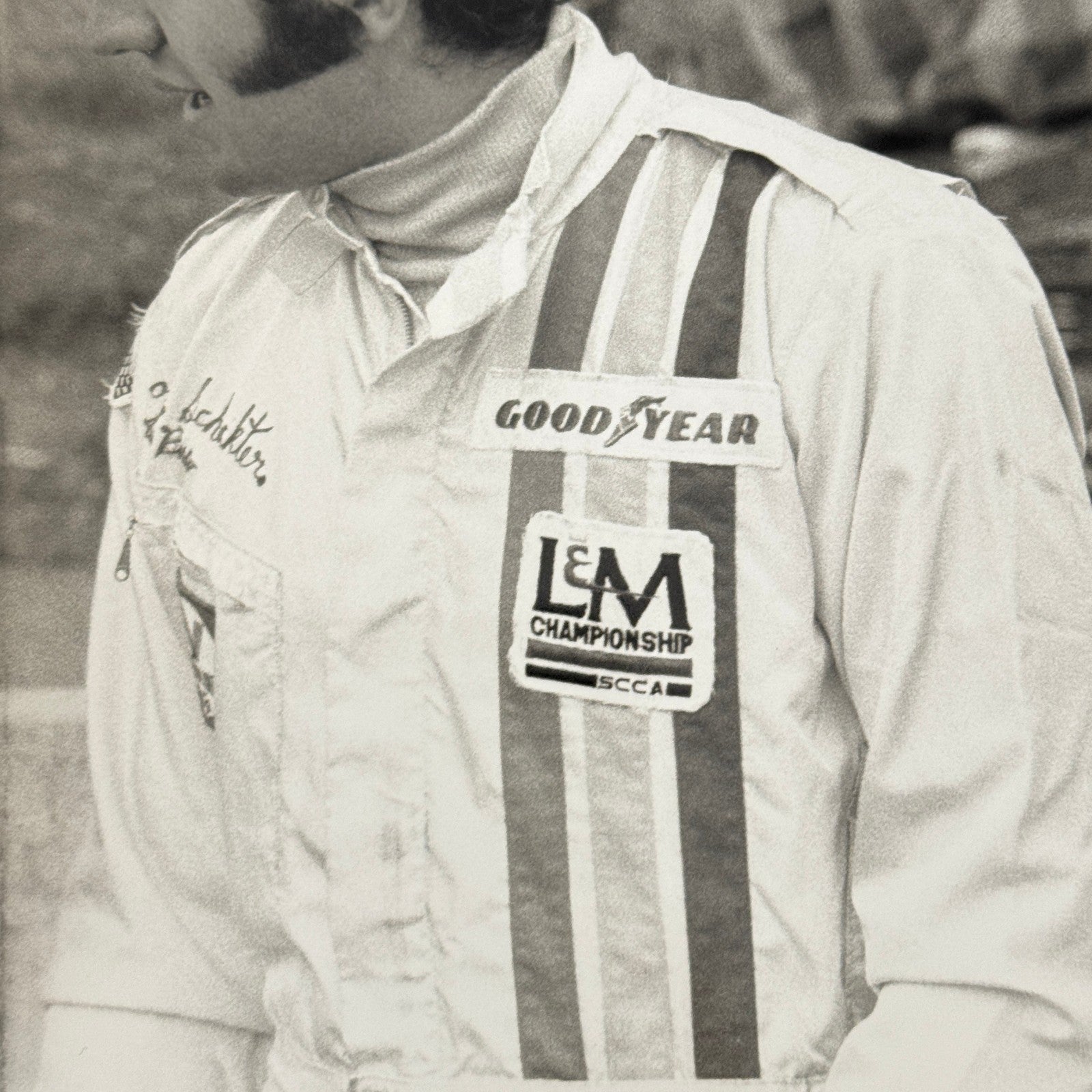 Vintage Racing Photo Photograph Driver Jody Scheckter Brian Redman