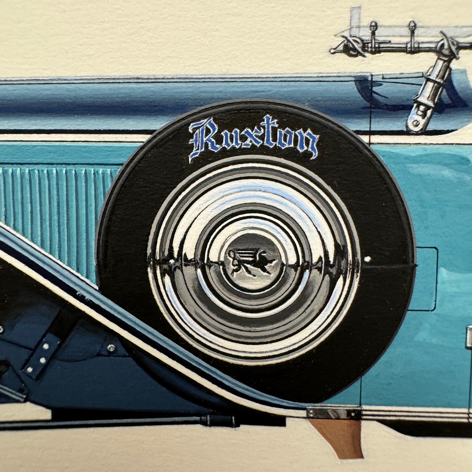 1931 Ruxton Phaeton Car Illustration Art Drawing Hand Drawn Robert Preis