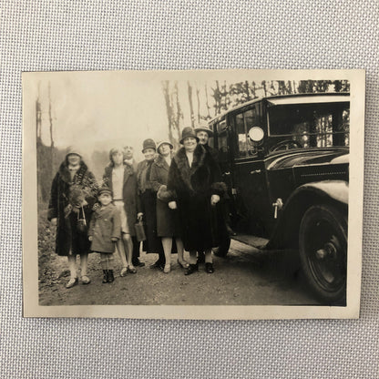 Vintage Car and People Photo Photograph Lot of 4 Germany