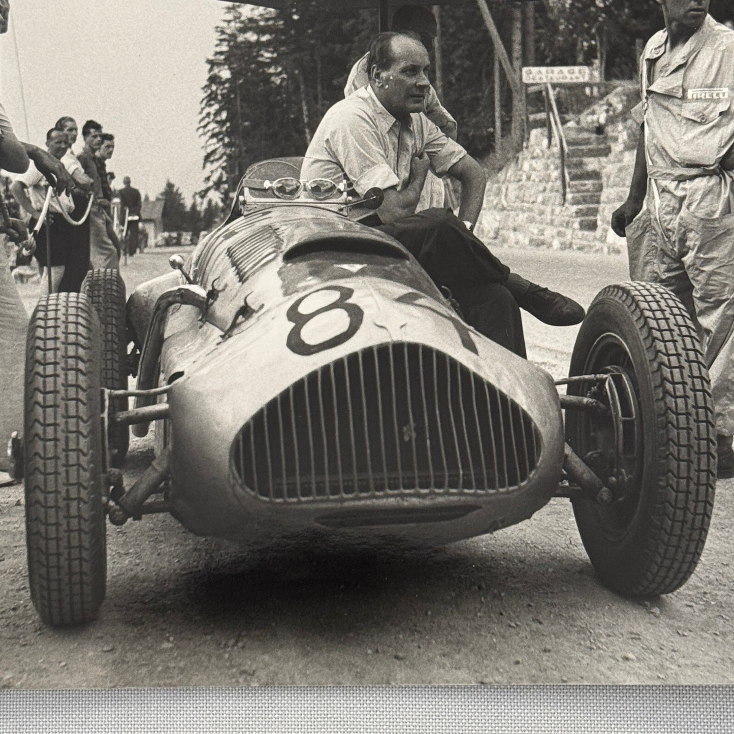 Hans Stuck Racing Car 1950 Race Photo Photograph Vintage Image Modern Print