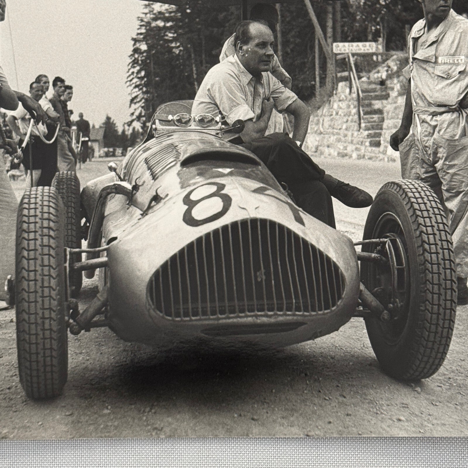 Hans Stuck Racing Car 1950 Race Photo Photograph Vintage Image Modern Print