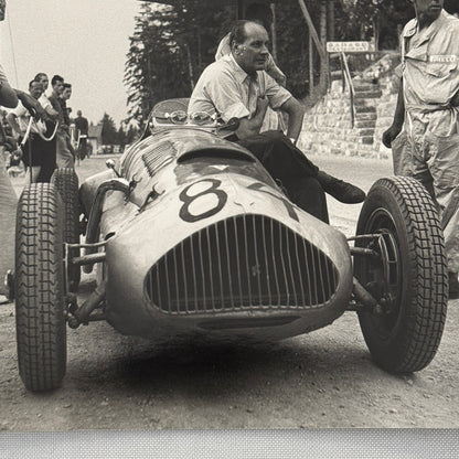 Hans Stuck Racing Car 1950 Race Photo Photograph Vintage Image Modern Print