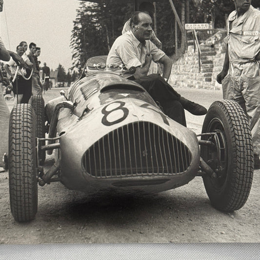 Hans Stuck Racing Car 1950 Race Photo Photograph Vintage Image Modern Print