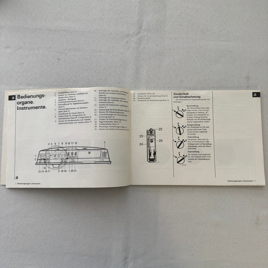 1983 Saab 99 Owners Manual Instruction Book Guide GERMAN