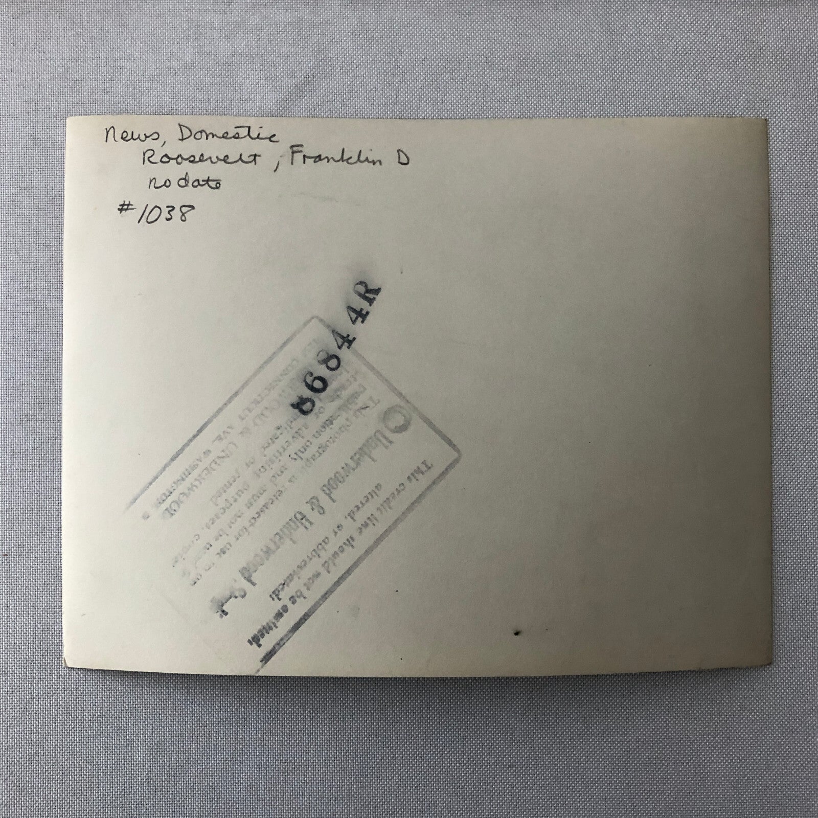 Press Photo Photograph President Franklin Roosevelt Speech from Train Crowd