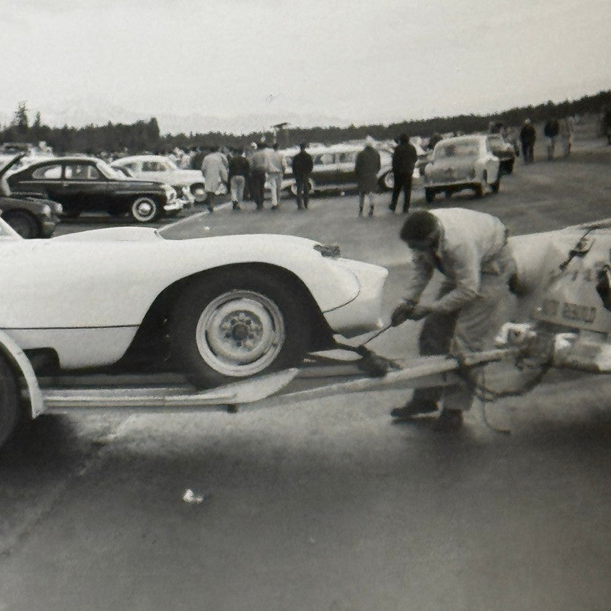 Vintage Racing Photo Oldsmobile Special Car 1959 Photograph Snapshot Motorsport