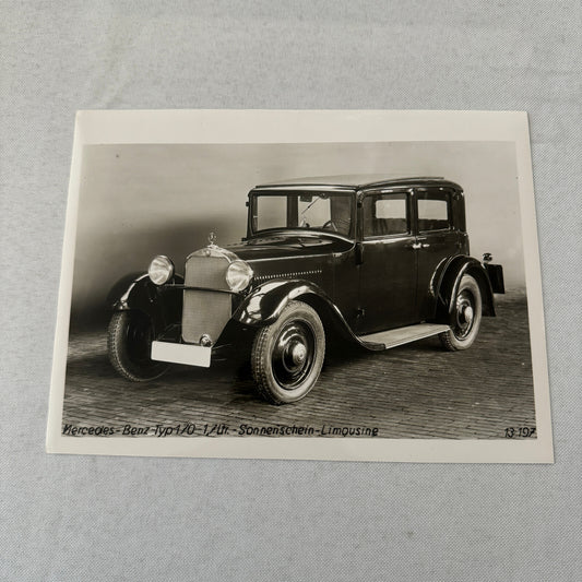 1931 Mercedes Benz 170 Car Factory Press Photo Photograph Print