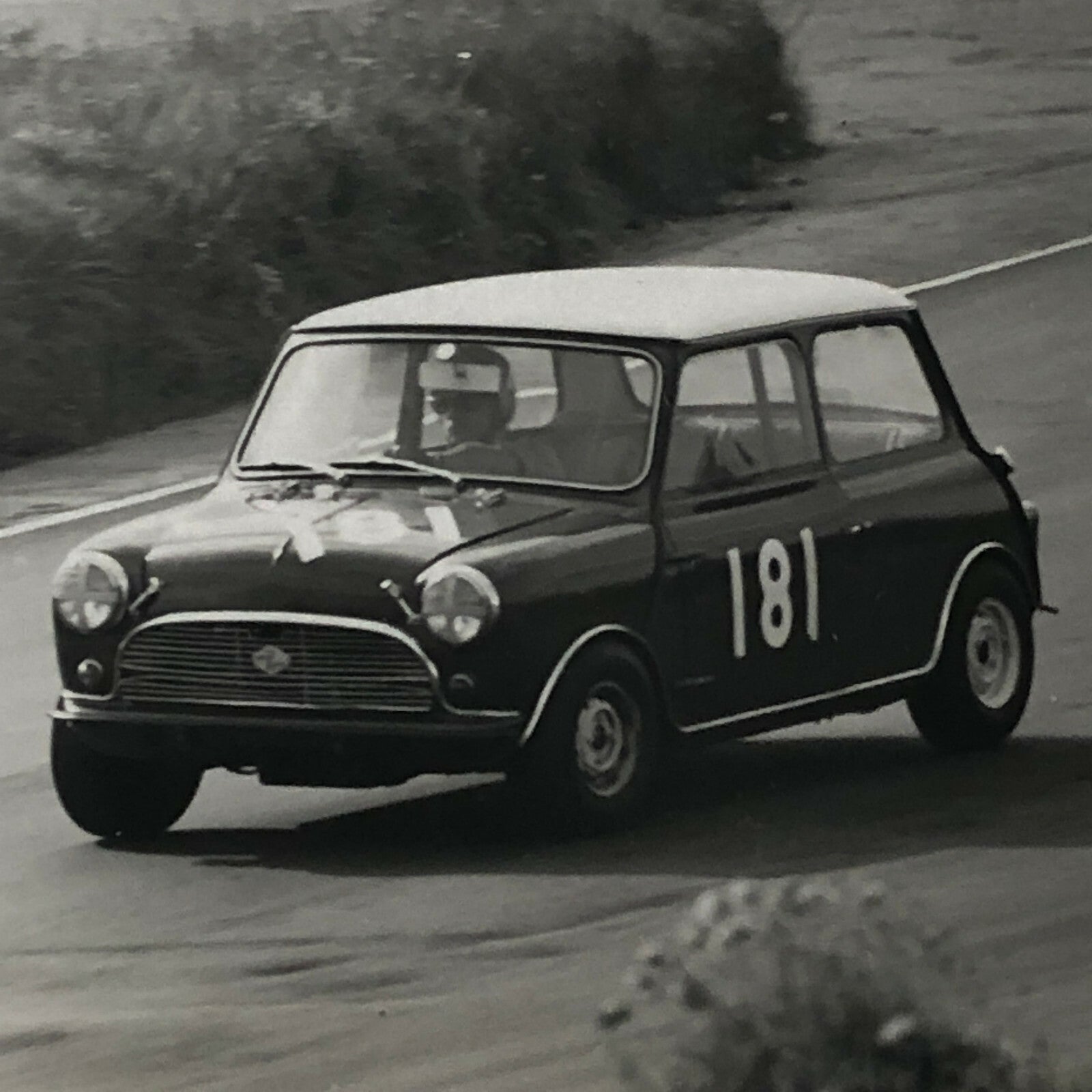 Vintage Mini Car Racing Photo Photograph Print 