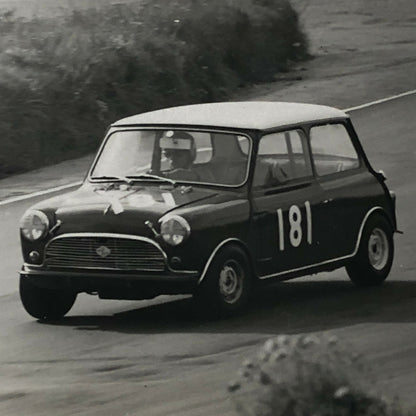 Vintage Mini Car Racing Photo Photograph Print 