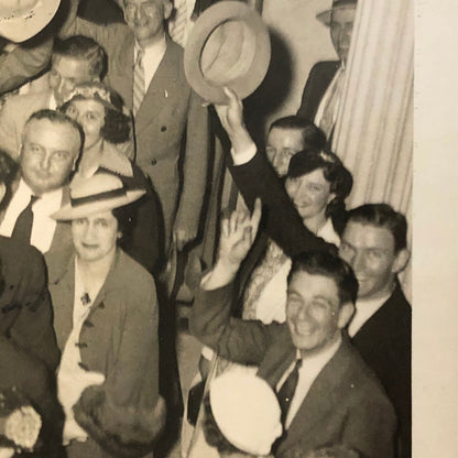 Press Photograph Photo Congress Members Cheering Session End 1934 Underwood
