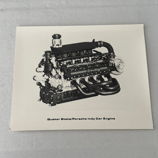 Porsche Quaker State Indy Racing Car Engine Factory Press Photo Photograph Print