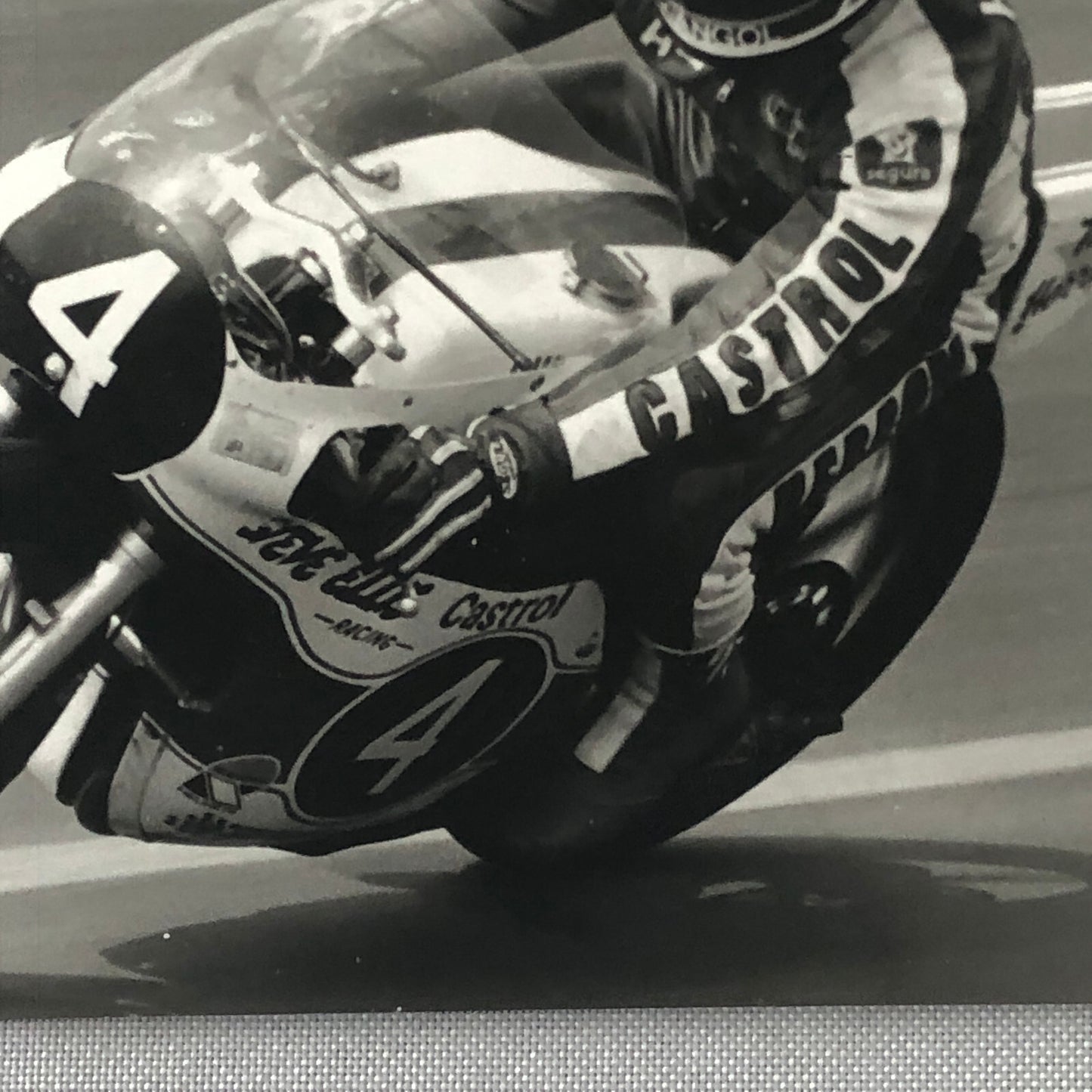 Vintage Motorcycle Racing Photo photograph Race Bike