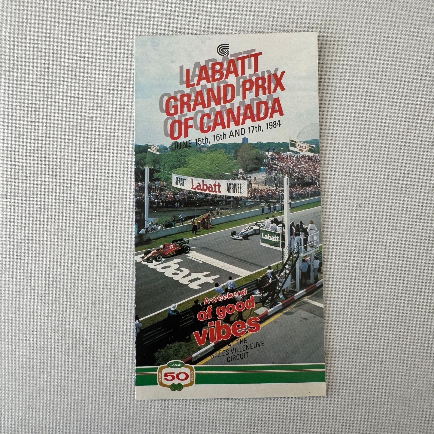 1984 Labatt Montreal Canadian Grand Prix F1 Formula One Press Kit Brochure