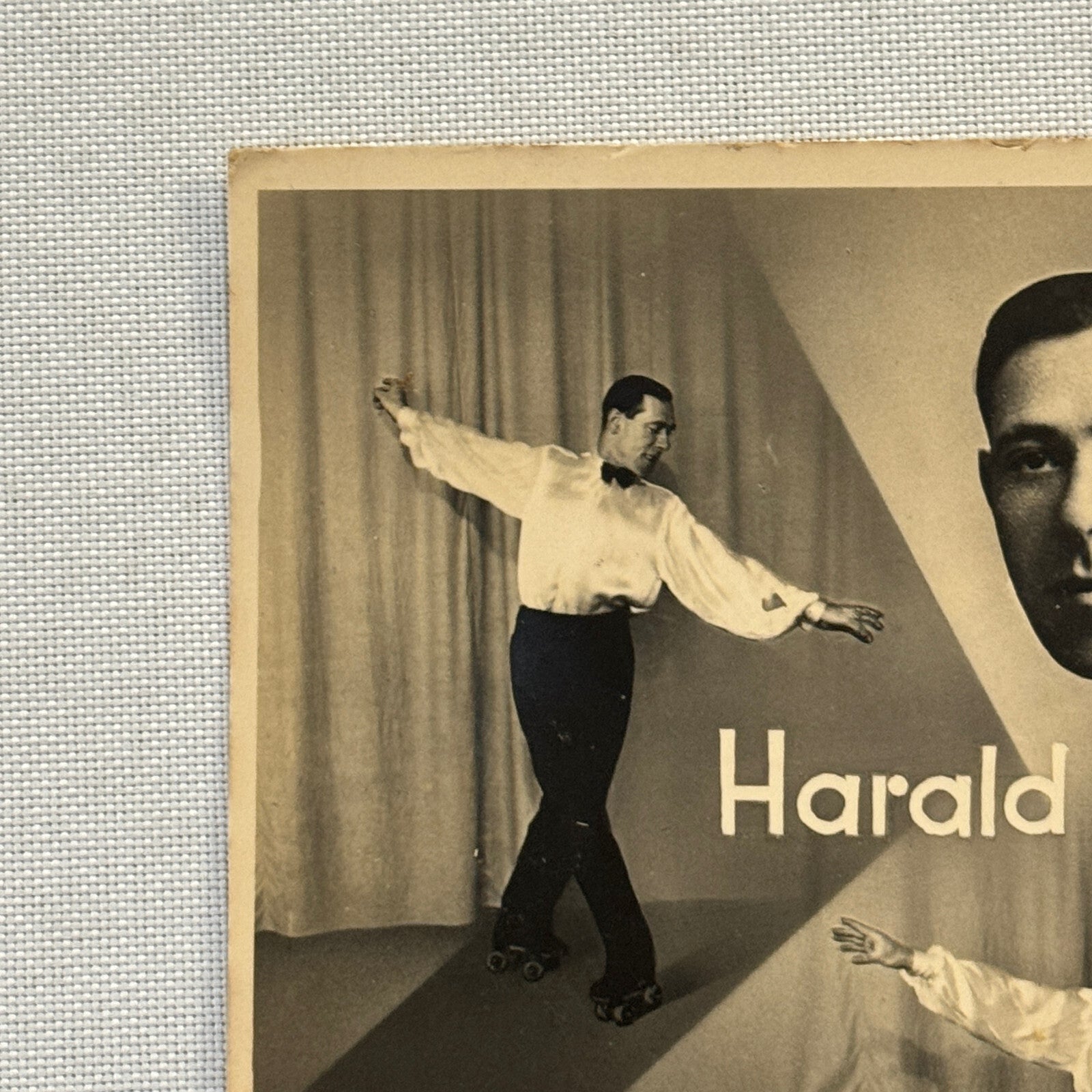 Vintage Roller Skating Skate Dancer Act Postcard Post Card Harald Spendy GERMAN