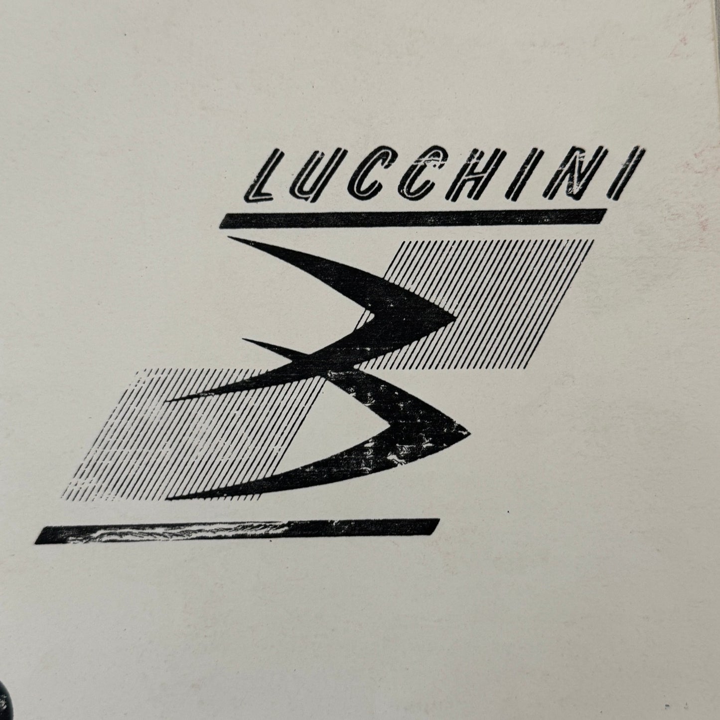 1983 Lucchini Racing Team Brochure Sport 1300 ITALIAN Text