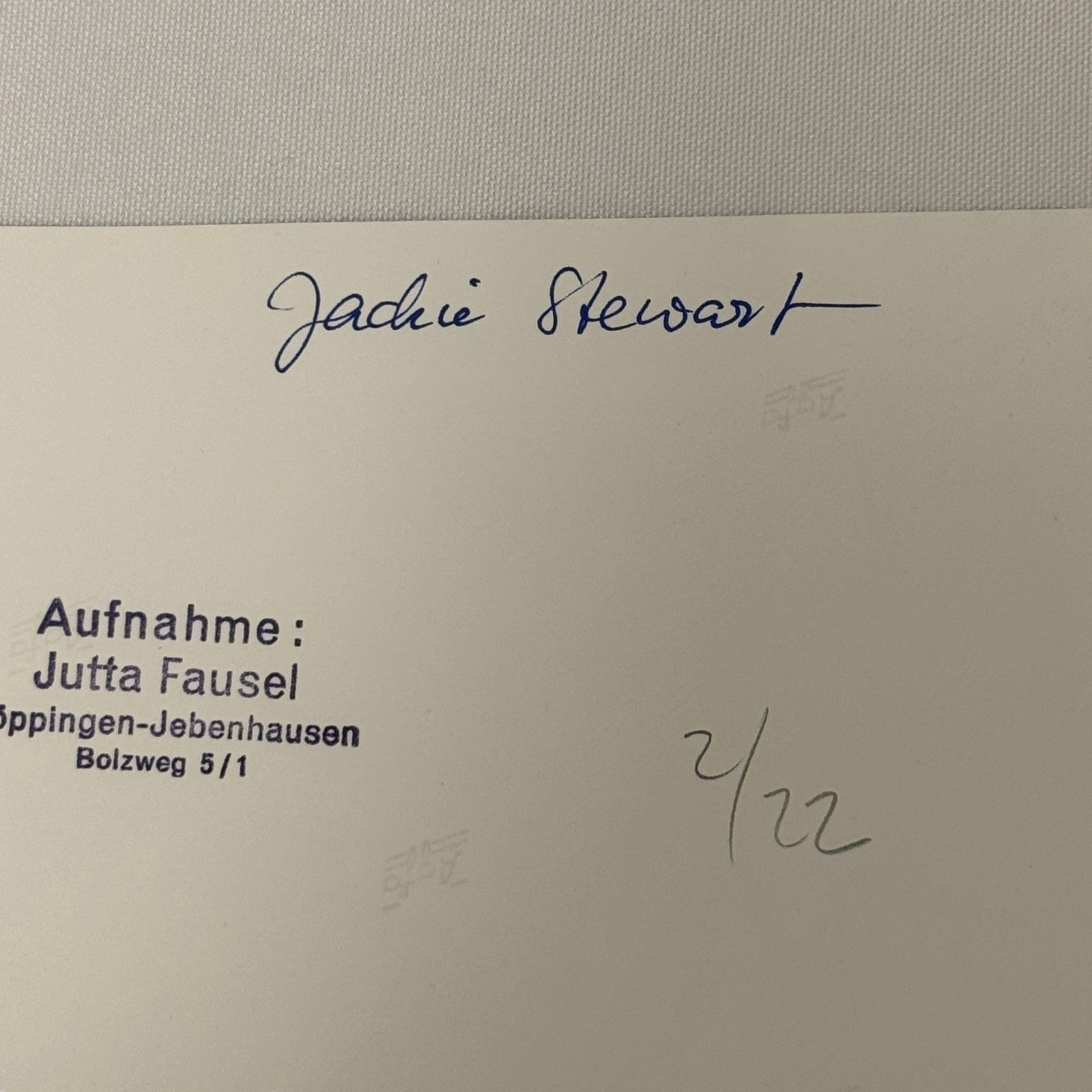 Vintage Racing Photo 1970 German Grand Prix Driver Jackie Stewart Motorsport