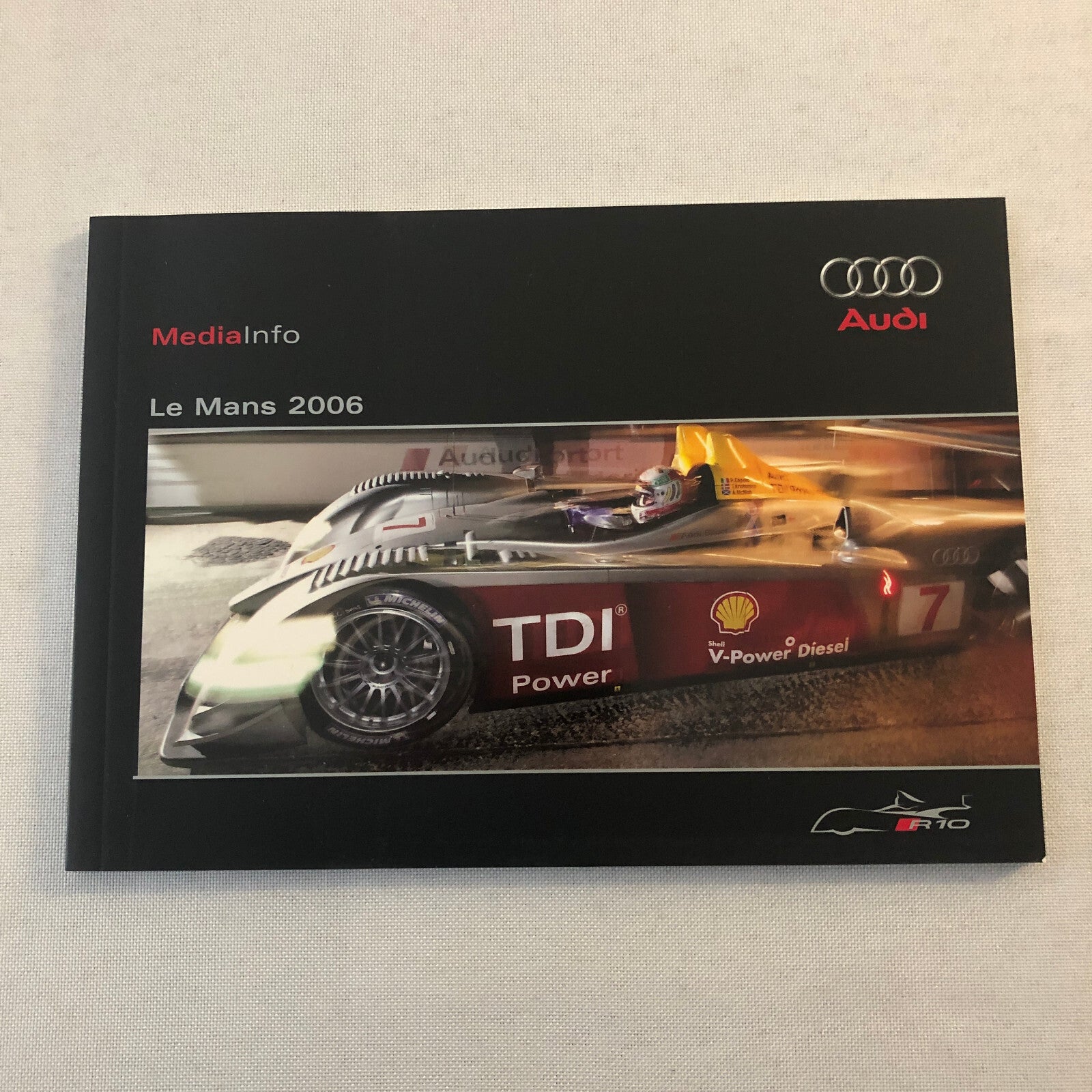 2006 Audi R10 24 Hours of LeMans Racing Car Press Kit Brochure Photo CD