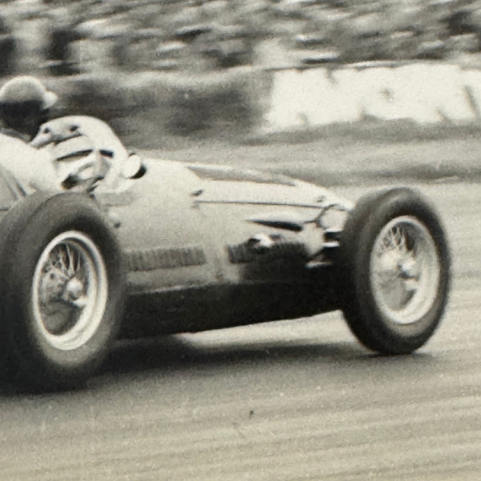 Vintage Racing Photo Photograph 1954 British Grand Prix Maserati 250F Wharton