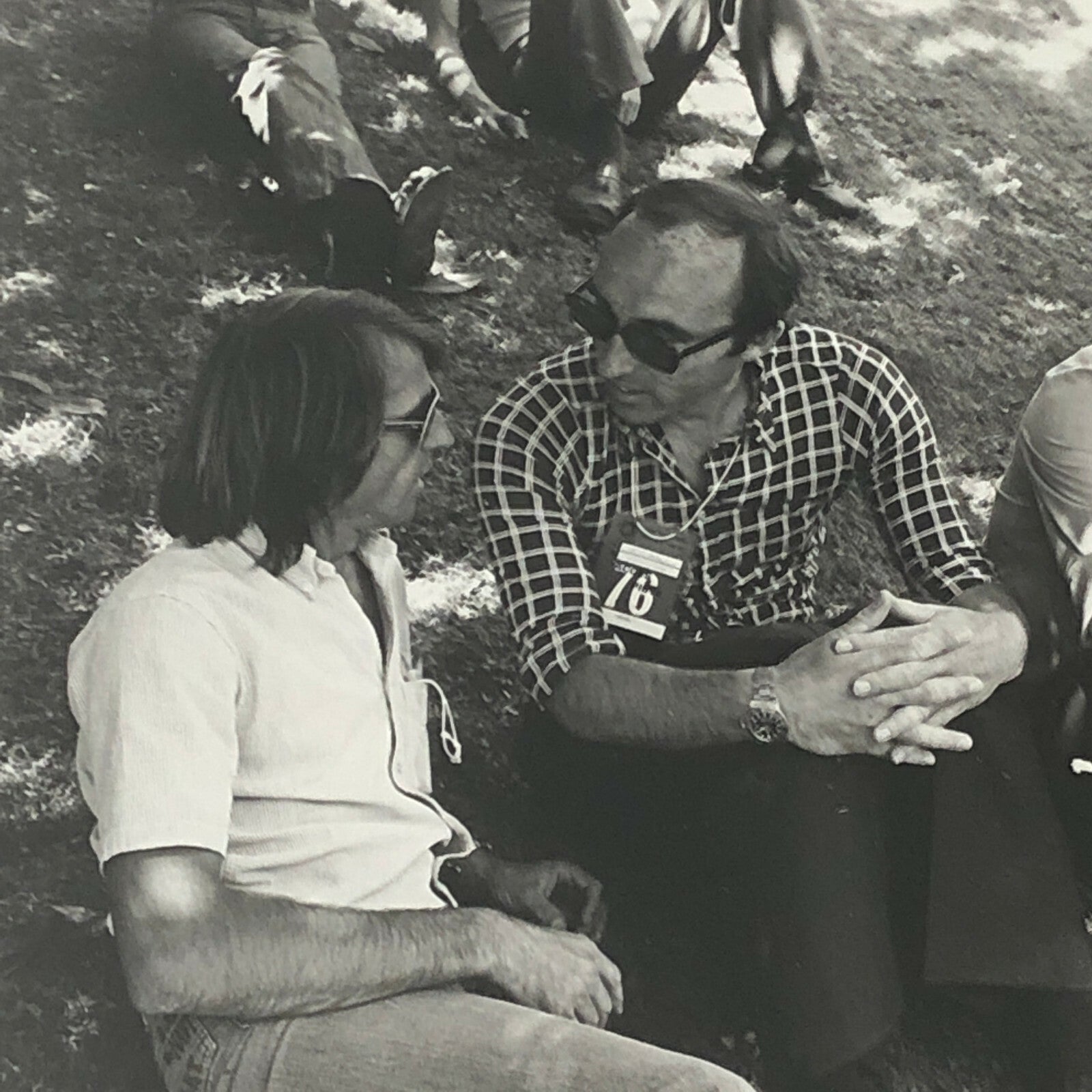 Vintage 1976 Formula 2 F2 Pau Grand Prix Racing Photo Ken Tyrrell Frank Williams