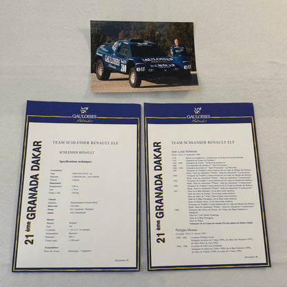 Granada Dakar Rally Renault ELF Team Jean Louis Schlesser 1999 Presss Kit