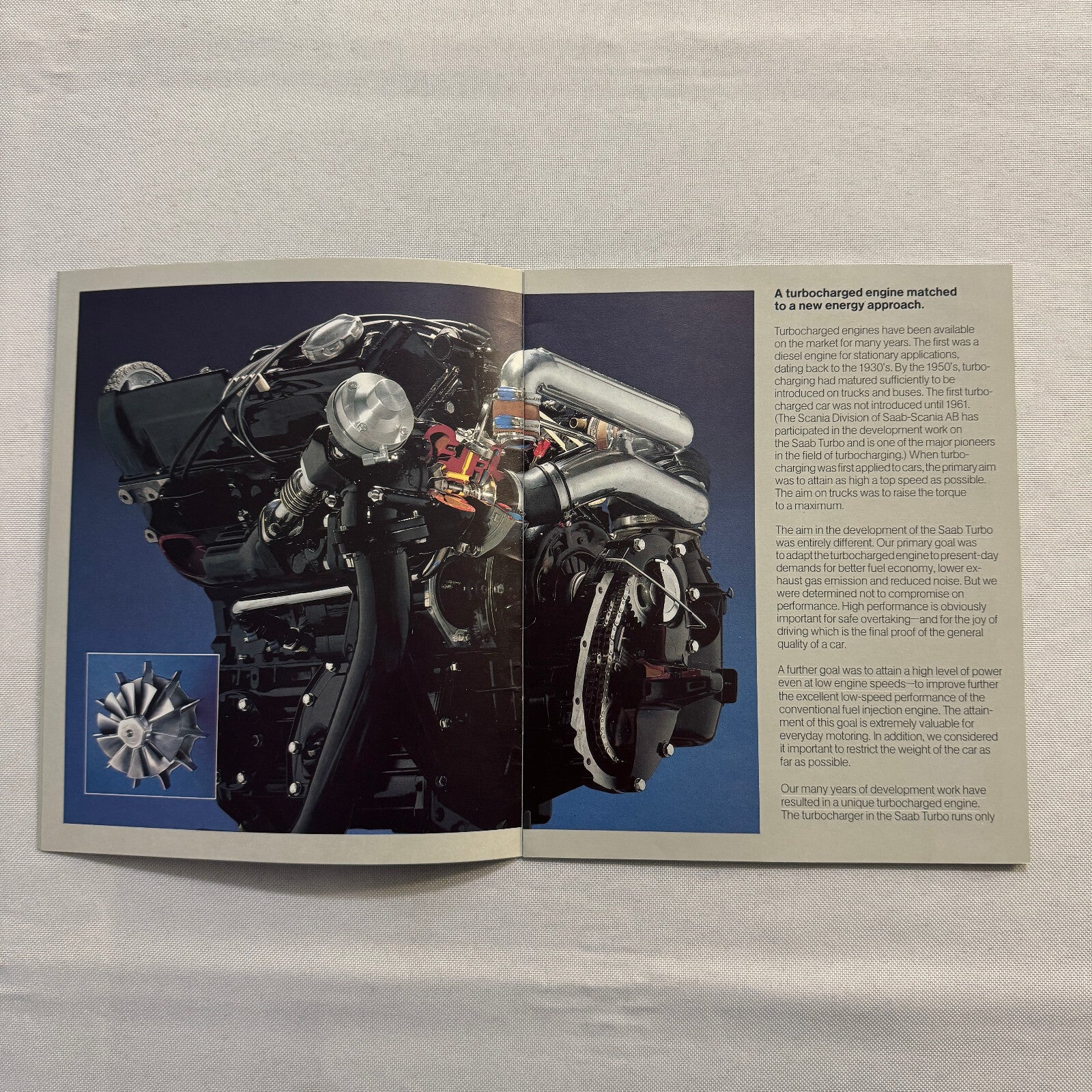 1978 Saab Turbo Car Sales Brochure Catalog Advertising Vintage