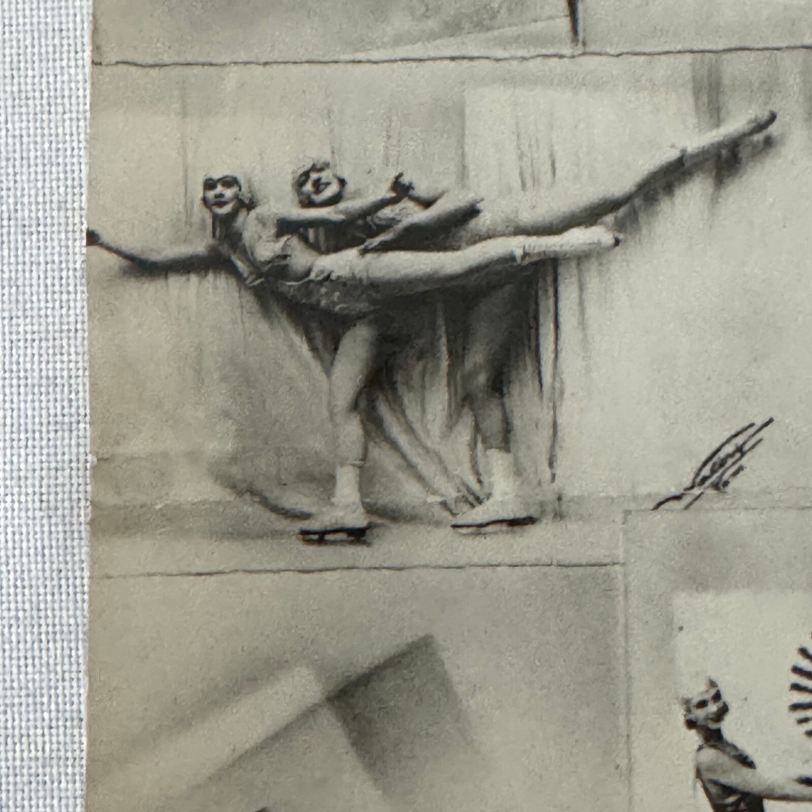 Vintage Circus Ice Skating Dancer Photo Photograph Print Skater Ice Dance