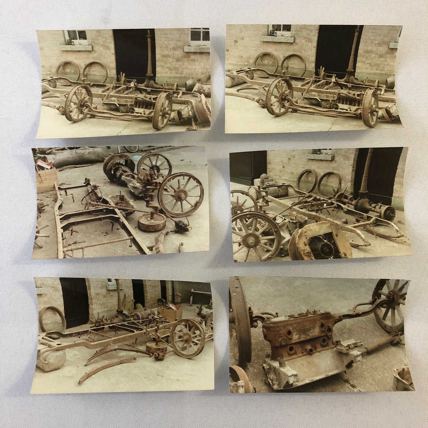 Early Mercedes Benz Car Barn Find Junk Yard Car Part Photo Photograph Lot of 23 