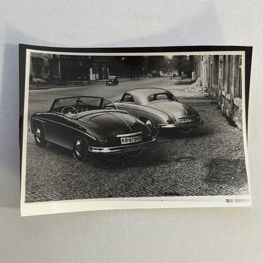 Vintage Coachbuilder Car Photo Photograph Print Hand Highlighted Unidentified