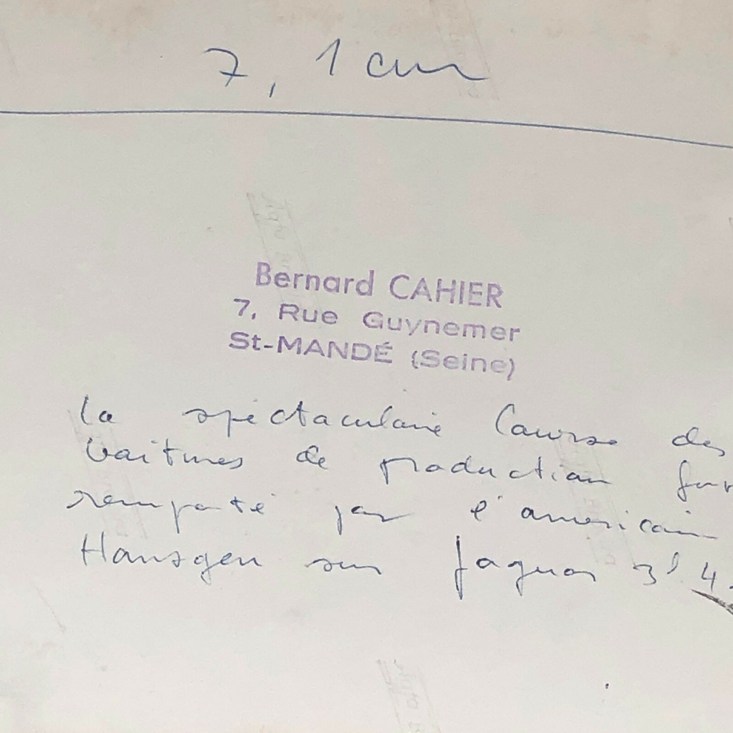 Vintage Jaguar 3.4 Racing Photo Photograph Walt Hansgen Bernard CAHIER 