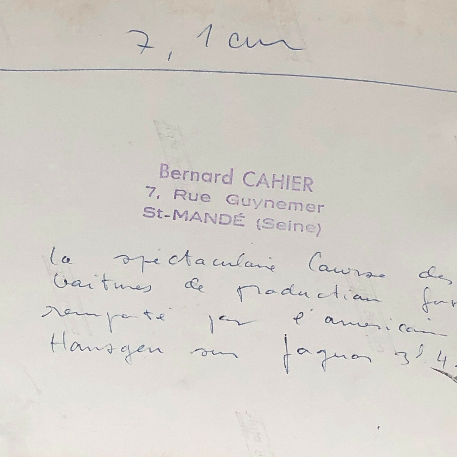 Vintage Jaguar 3.4 Racing Photo Photograph Walt Hansgen Bernard CAHIER 