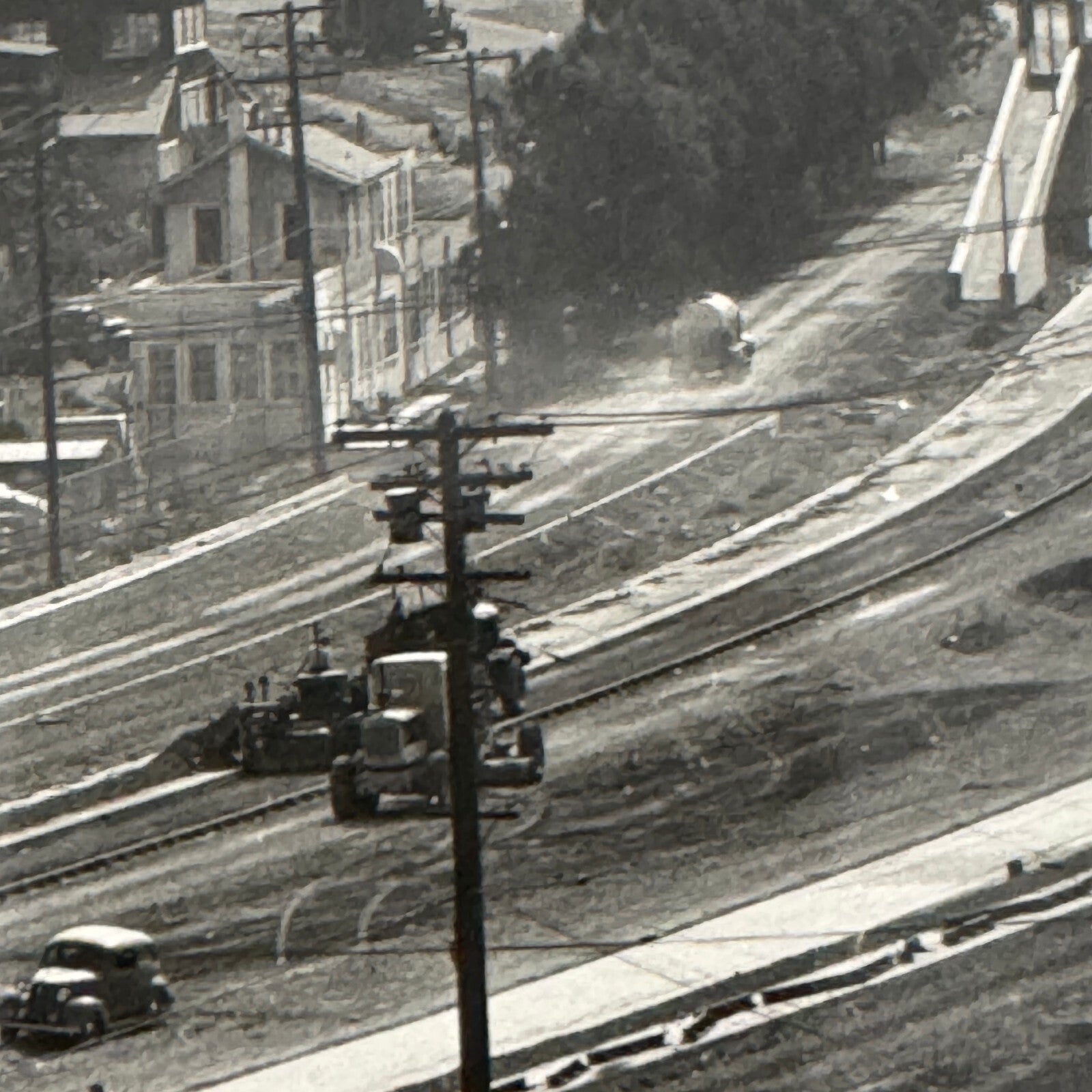 Vintage Cars on California Highway Photo Photograph Print Associated Press