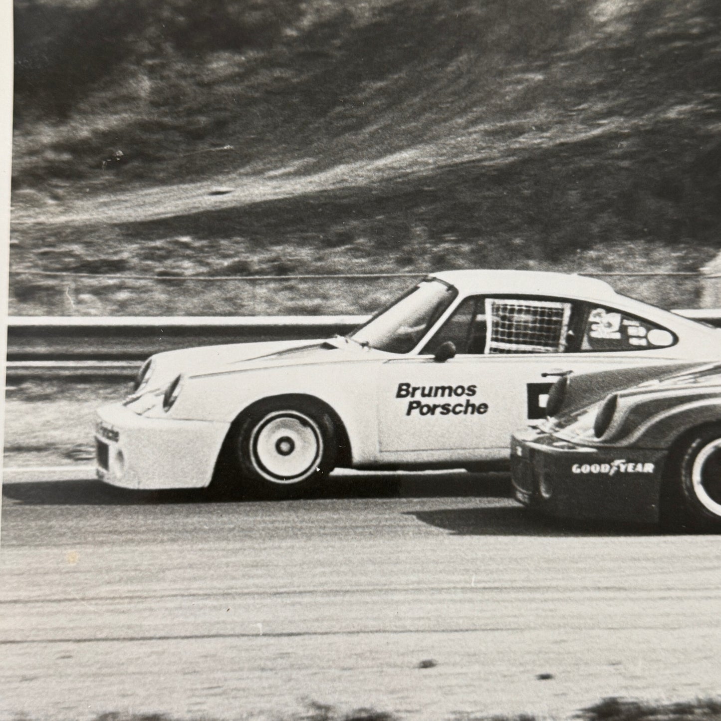 Porsche 911 Racing Photo Photograph 1975 Camel GT Al Holbert Peter Gregg 1975