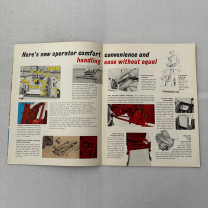 Cockshutt 545 Combine Sales Brochure Catalog Vintage Farm Equipment