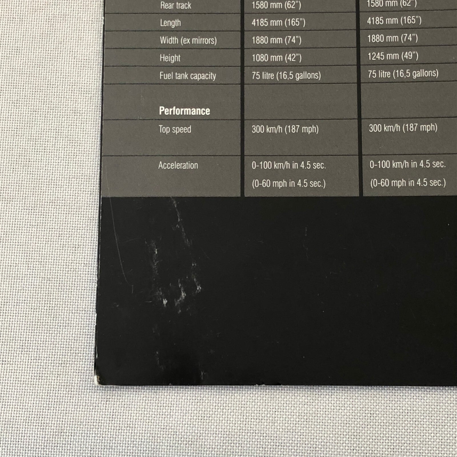 Spyker Car Sales Brochure Catalog C8 Spyder C8 Laviolette C12 Zagato F8 VII +