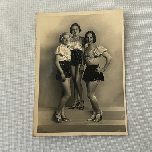 Vintage Circus Acrobat Balancing Act Photo Photograph Fiochi Sisters Paolo