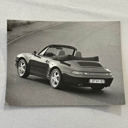 Porsche 911 Carrera Cabriolet Convertible Car Factory Press Photo Photograph