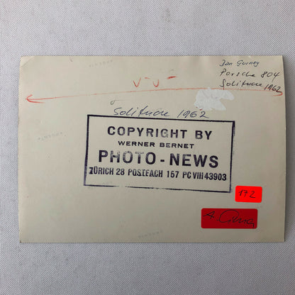 1962 Solitude Car Racing Photo Photograph Dan Gurney Porsche 804