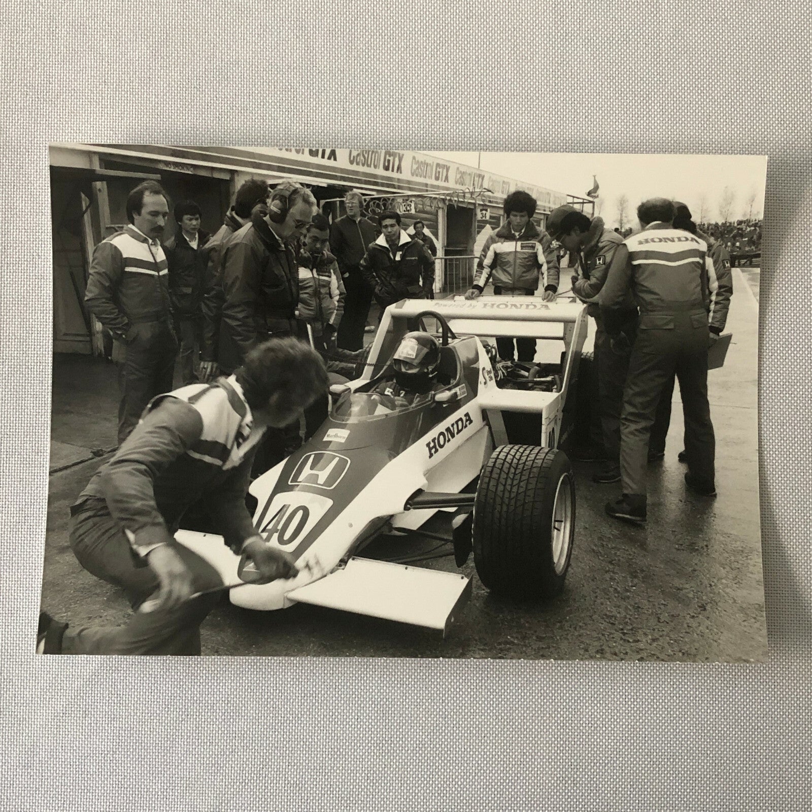 1983 Brands Hatch Honda Racing Car Photograph Print DPPI Press Photo