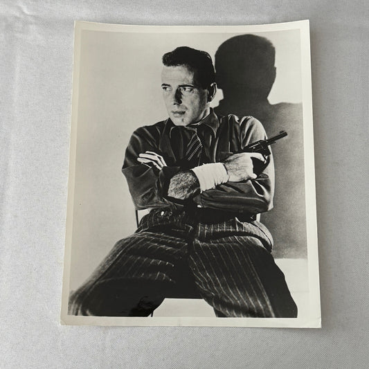 Vintage Movie Film Photo Photograph Actor with Gun Gangster Humphrey Bogart