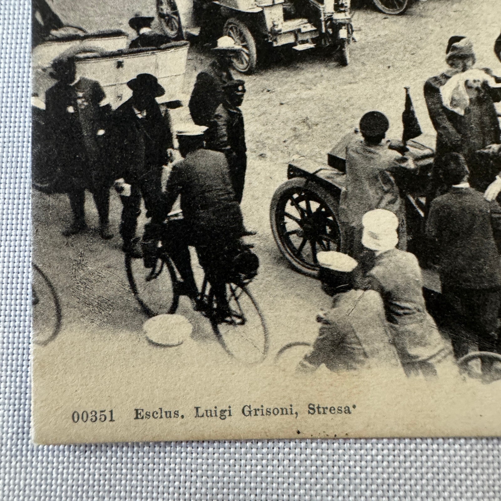 Vintage Italian Postcard Post Card Automobile Touring Club Car 1905