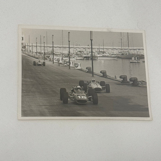 1967 Monaco Grand Prix Racing Photo John Surtees Bruce McLaren Lorenzo Bandini