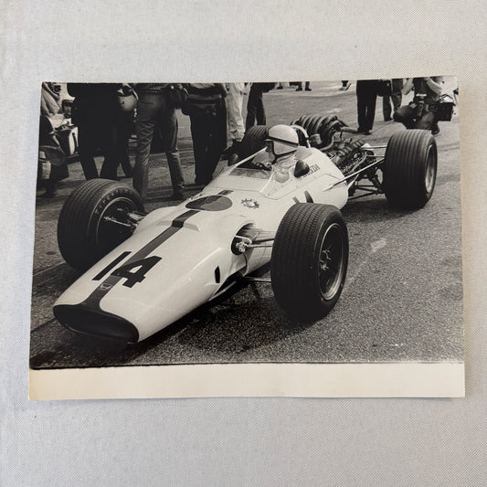1965 Vintage Racing Photo John Surtees Lola Honda Race Car Photograph