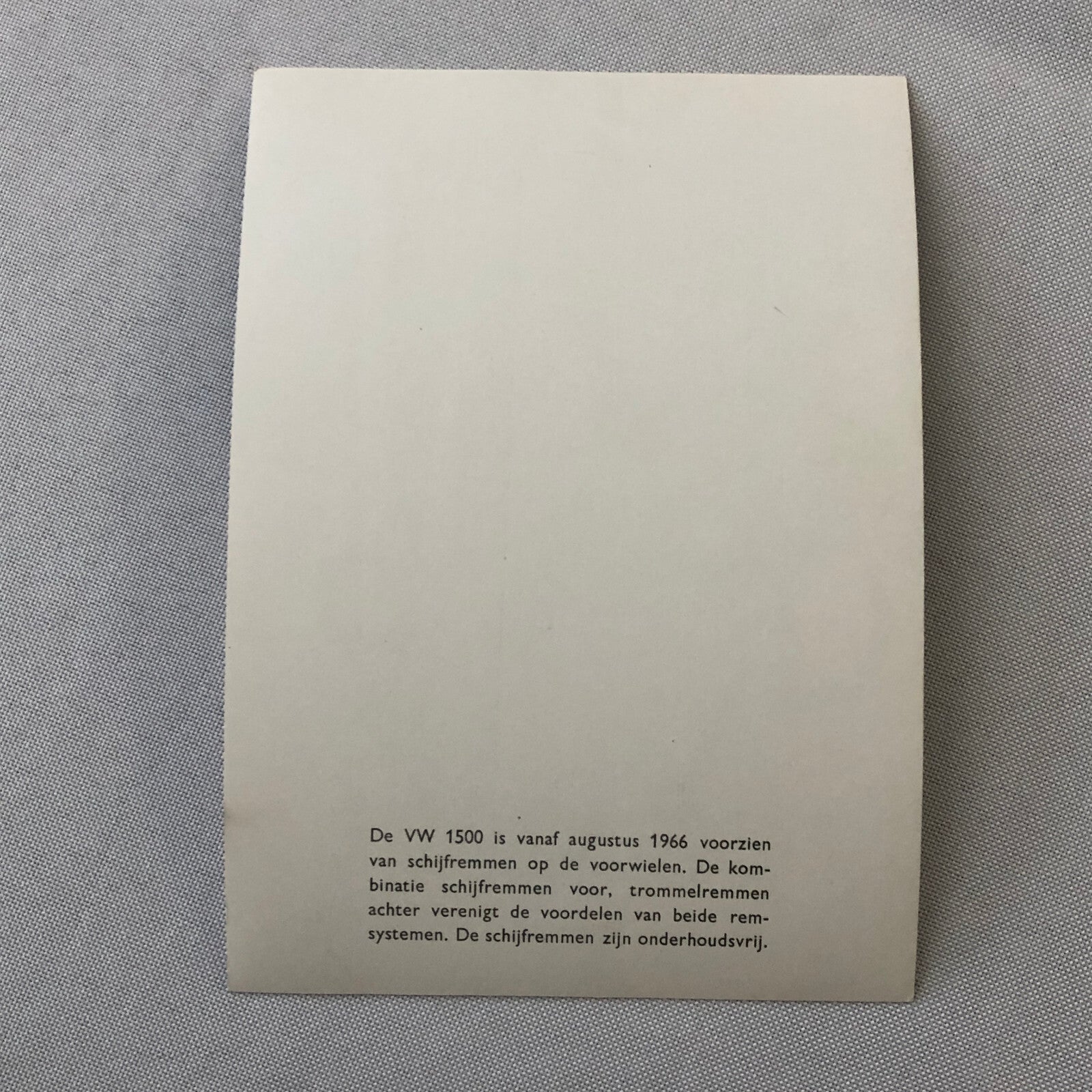 Vintage Volkswagen VW Beetle Factory Press Photo Photograph DUTCH Caption