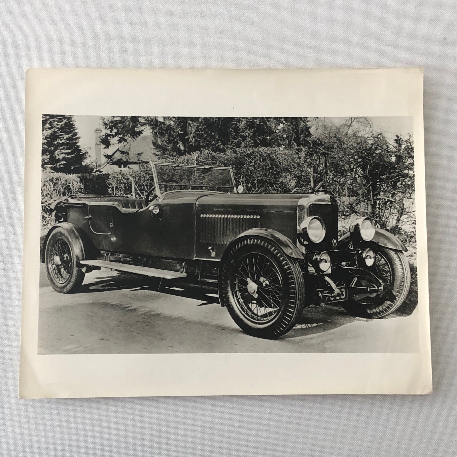 Vintage 1926 Sunbeam Car Automobile British Travel Association Photo Photograph 