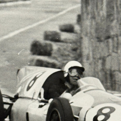 Vintage Racing Photo Photograph Olivier Gendebien Portuguese Grand Prix 1960